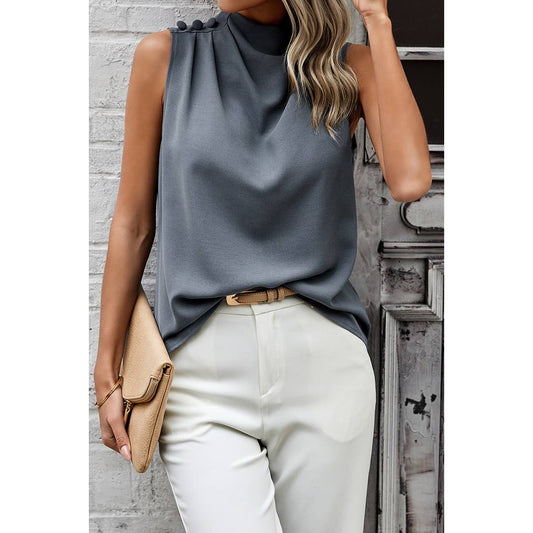 Ruched Sleeveless