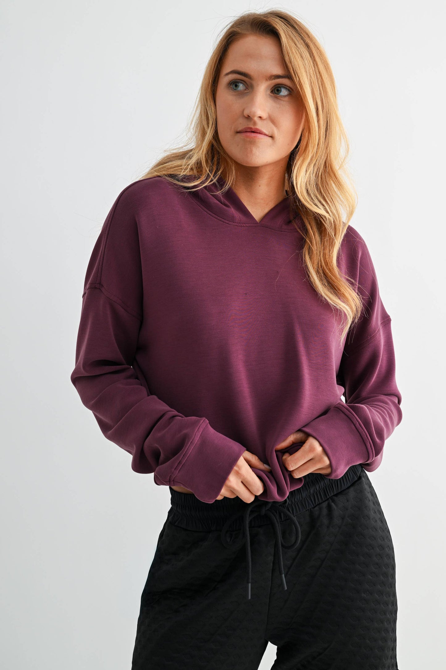 Laguna Pullover Hoodie Dark Plum