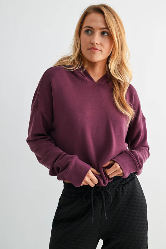 Laguna Pullover Hoodie Dark Plum