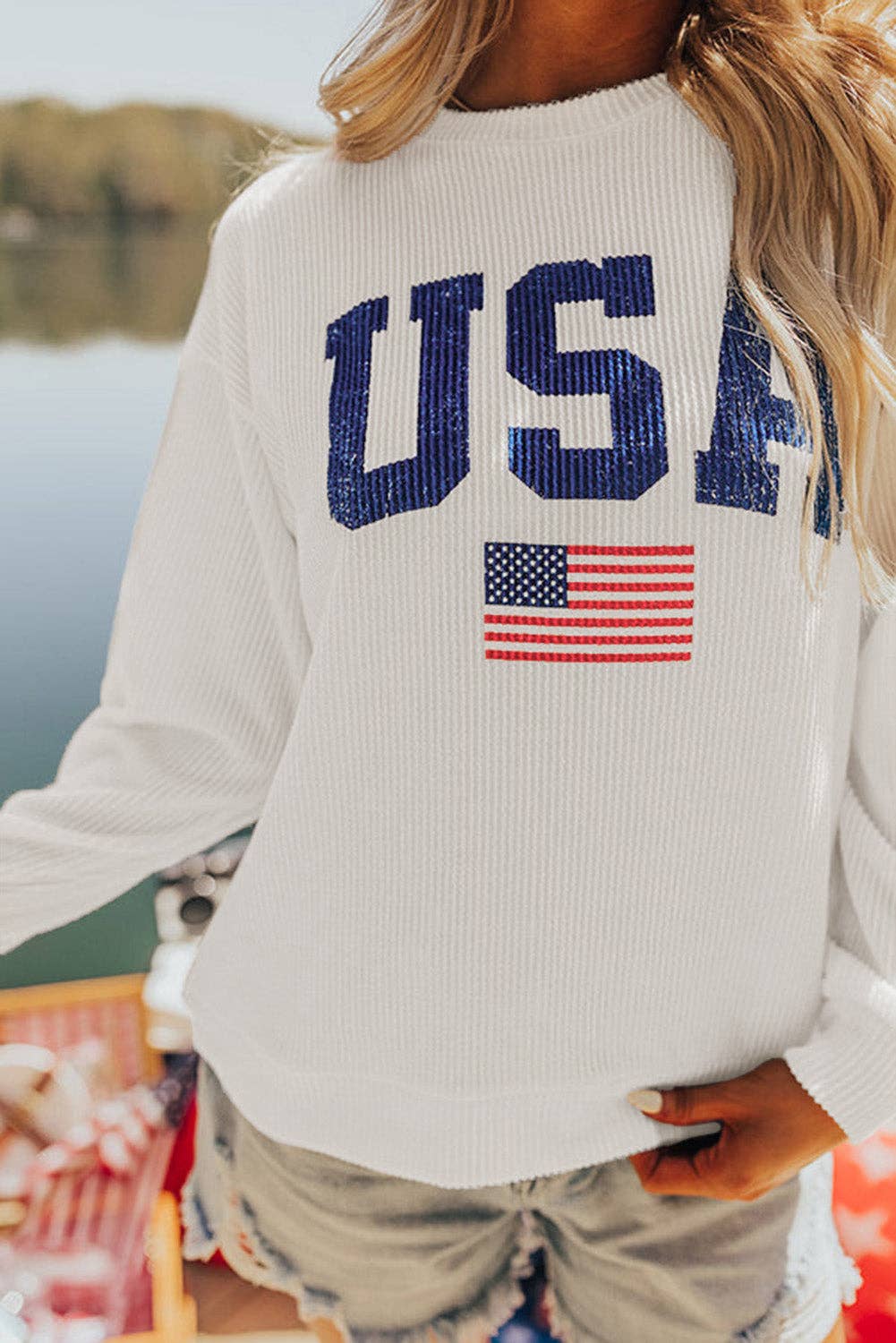USA Flag Sweatshirt