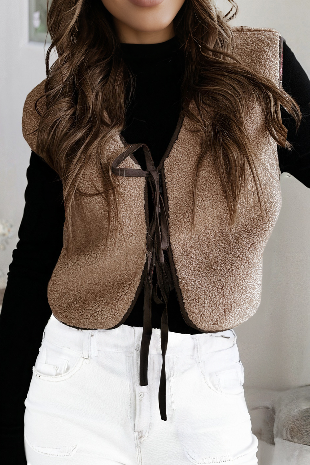 Tie Sherpa Vest