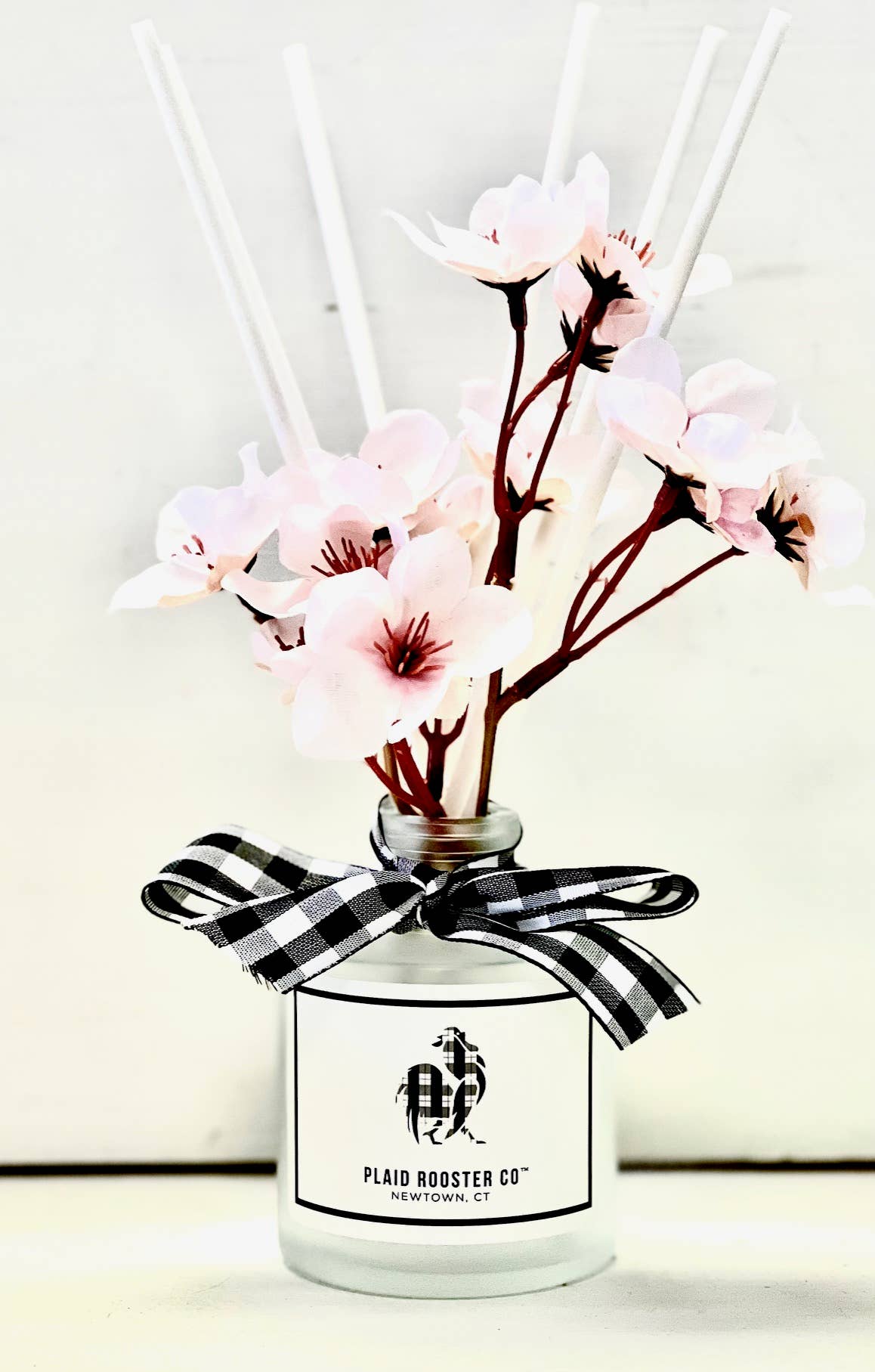 Reed Diffuser with Cherry Blossom Sprig