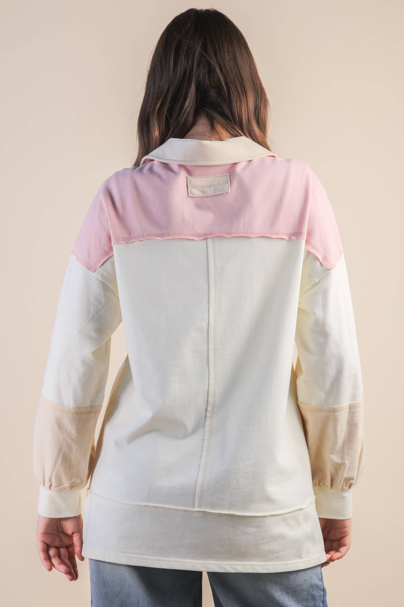 Color Block Oversized Long Sleeve