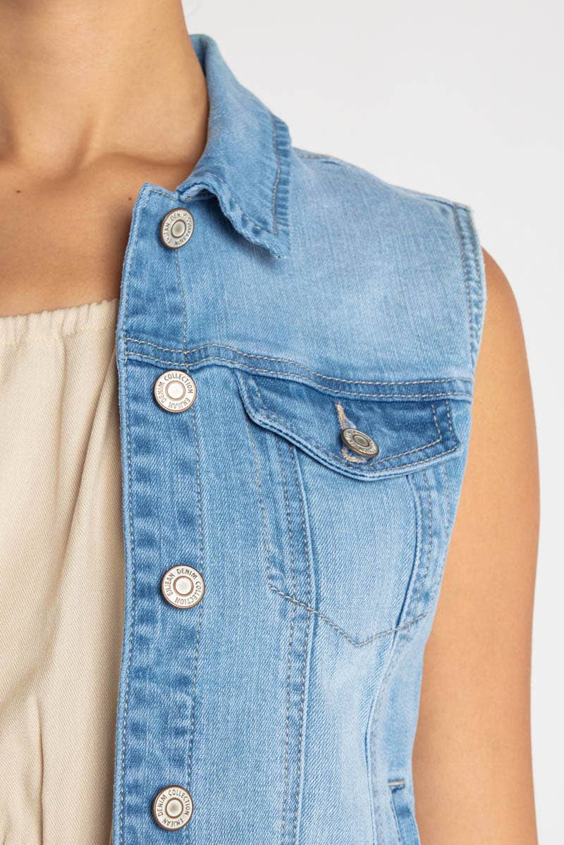 Non-Destructed Regular Fit Vest