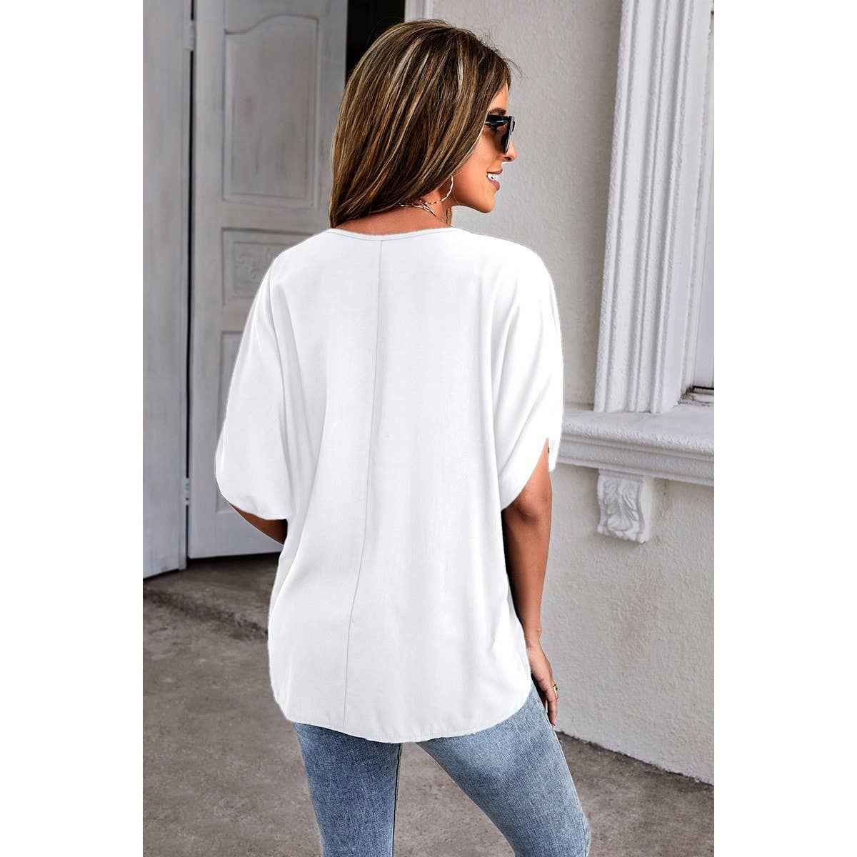 Dolman Sleeve Loose Fit Top