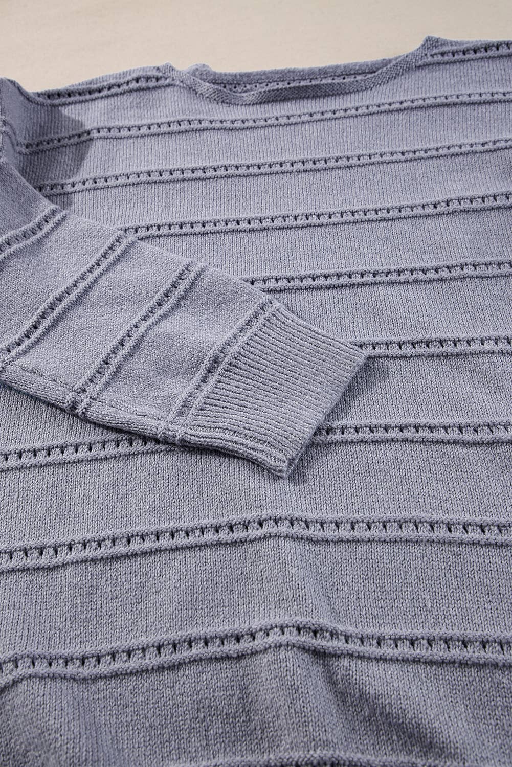 Boat Neck Knit Sweater