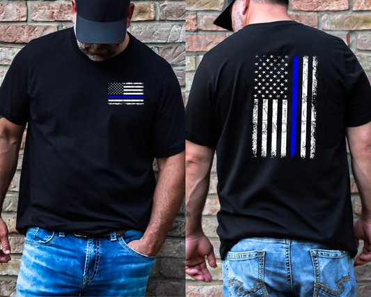 Law Enforcement - Blue Line Flag