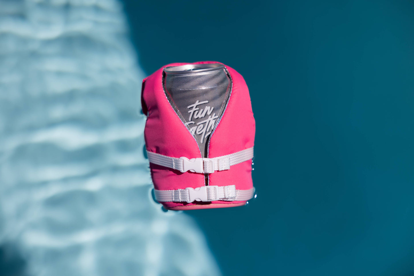Puffin Can Koozie:  The Buoy - Party Pink