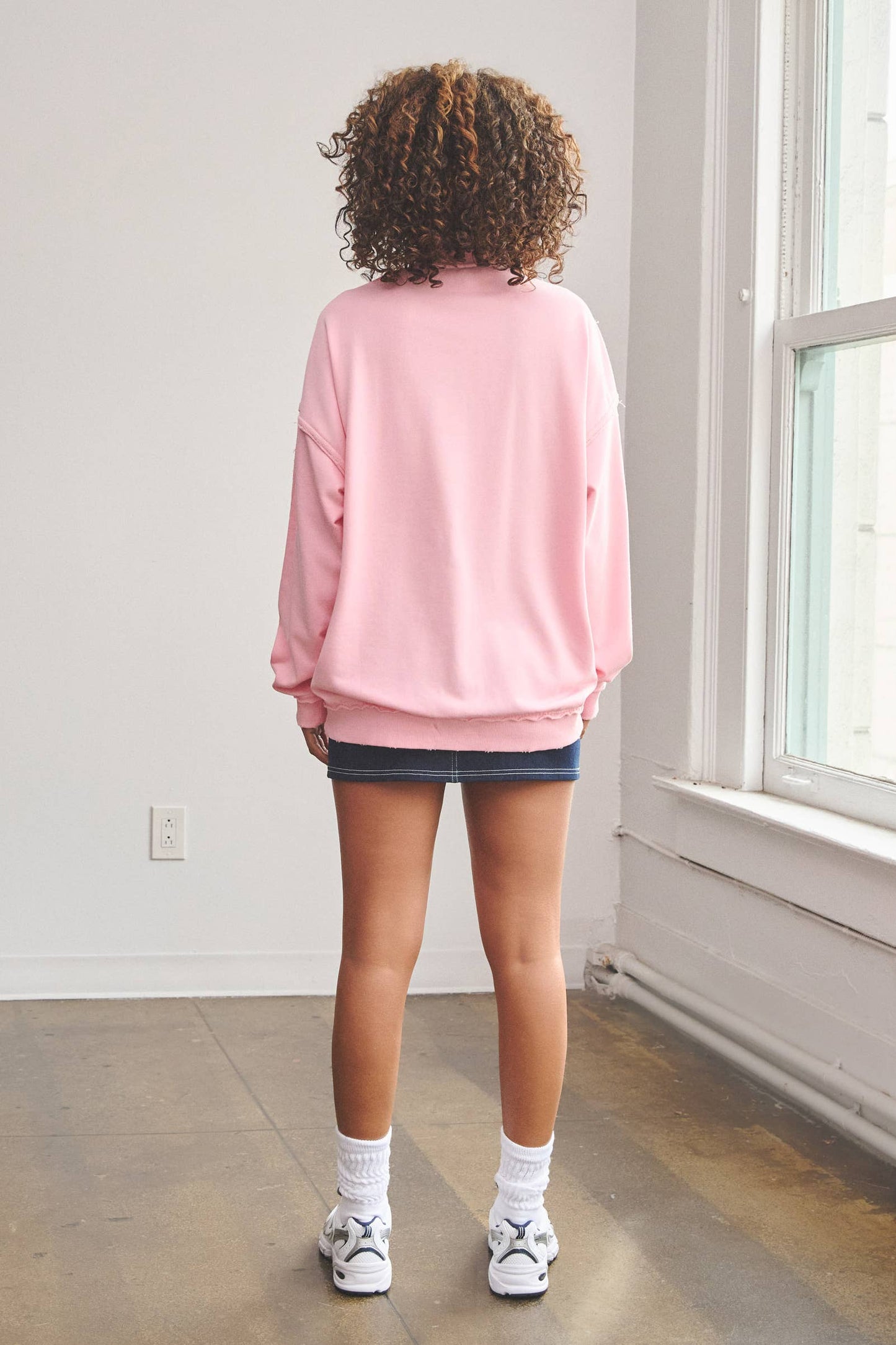 French crewneck in tan
