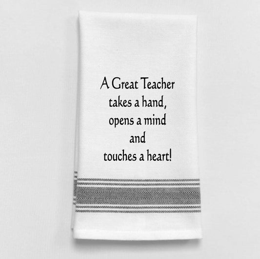 Tea Towel: A great teacher takes a..."