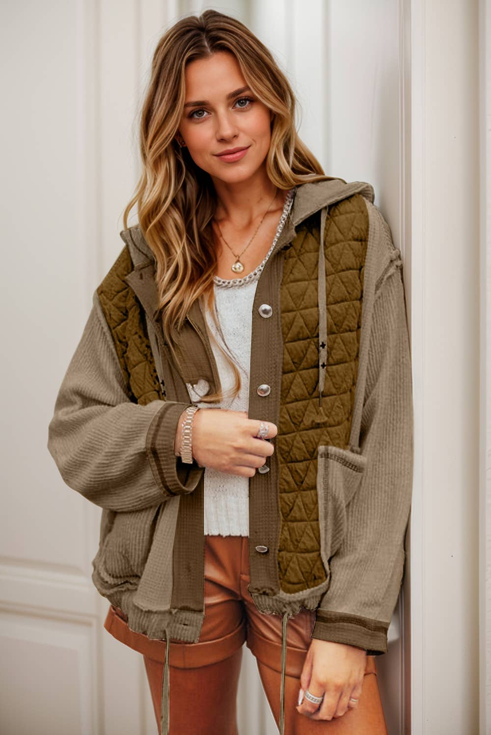 Quilted Hooded Jacket