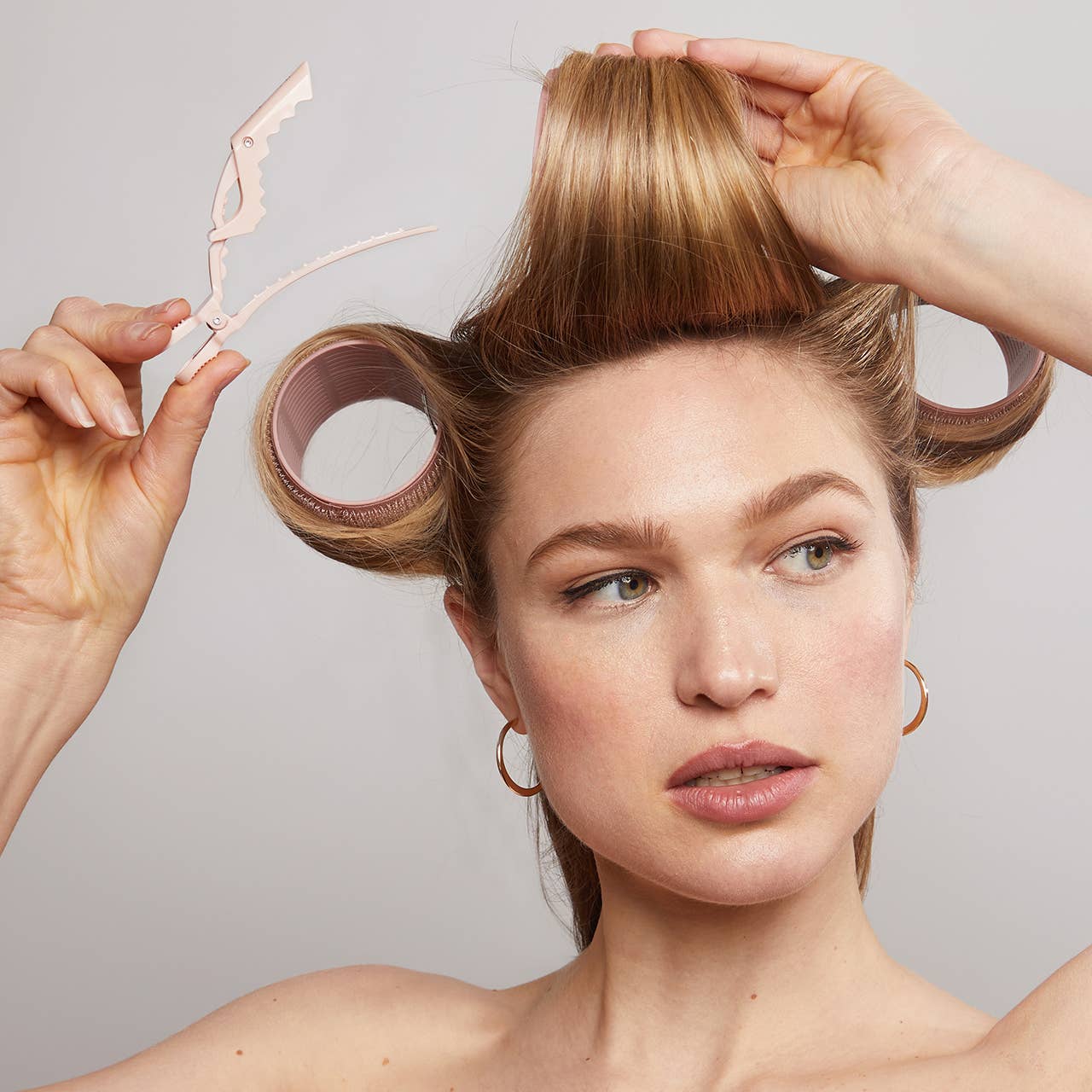 Plastic XL Thermal Rollers 4pc Set