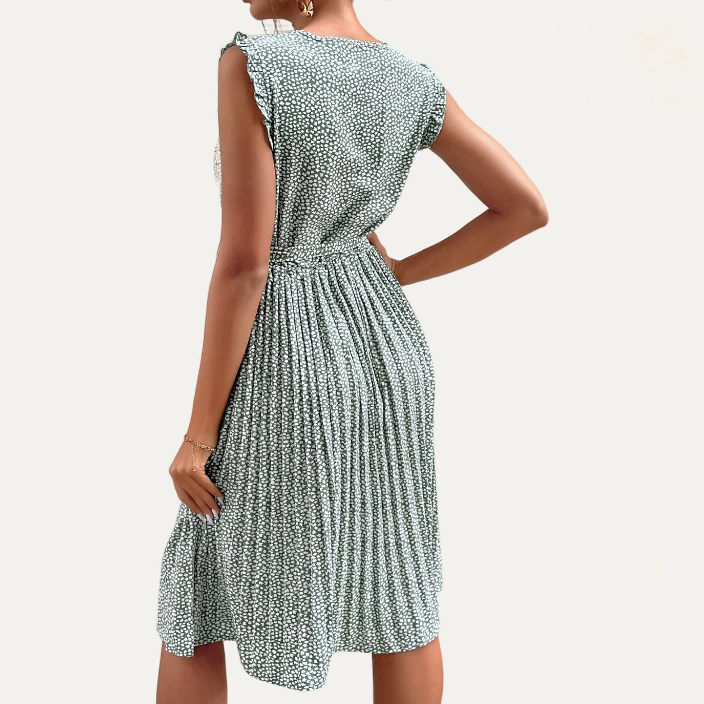 Gracefully Sage Midi Dress