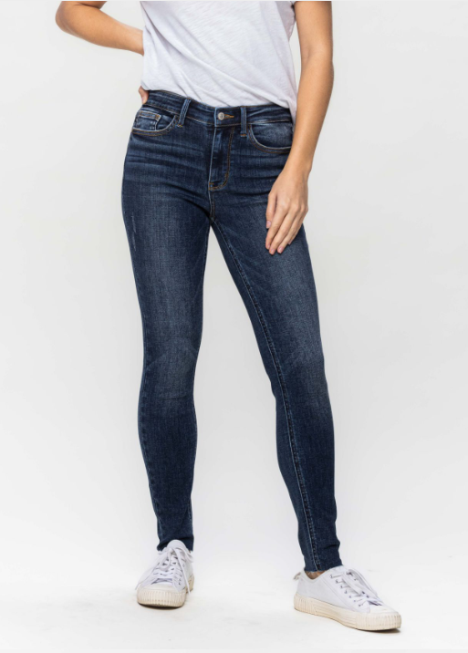 Judy Blue Vintage Raw Hem Skinny Jean