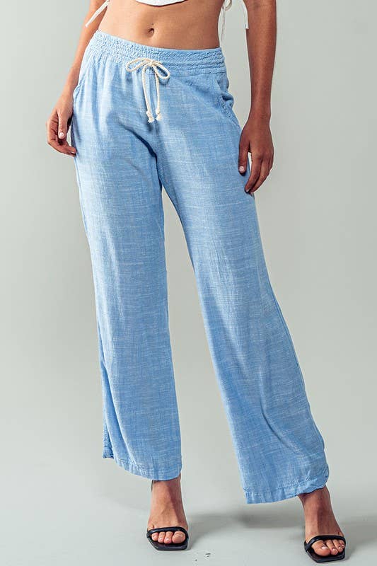 Luxury Linen Drawstring Pants