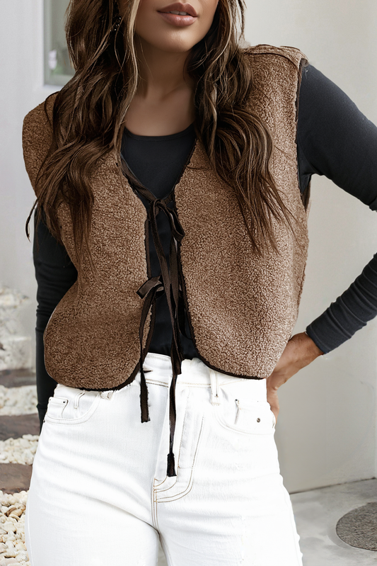 Tie Sherpa Vest