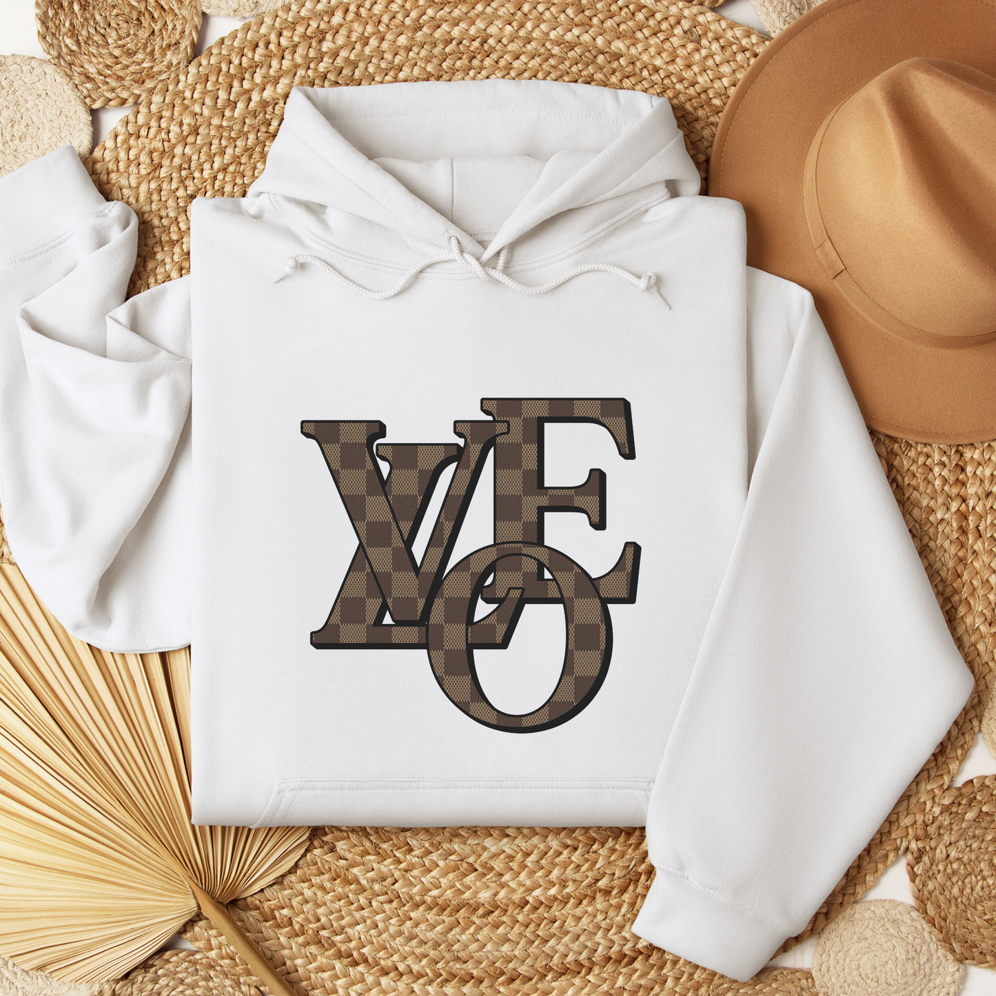 Checkered LOVE Hoodie