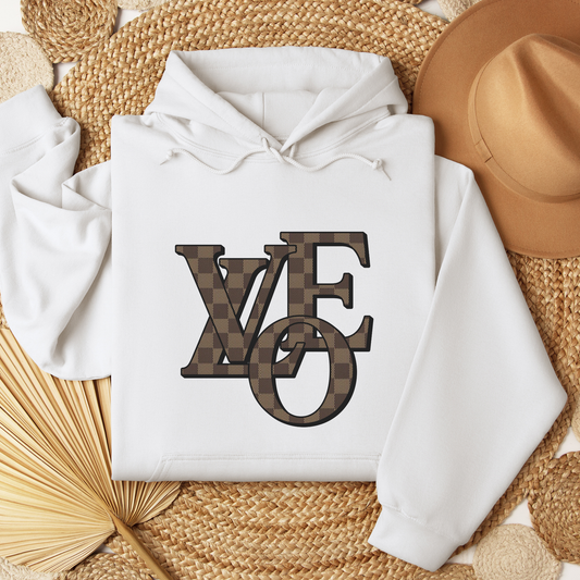 Checkered LOVE Hoodie