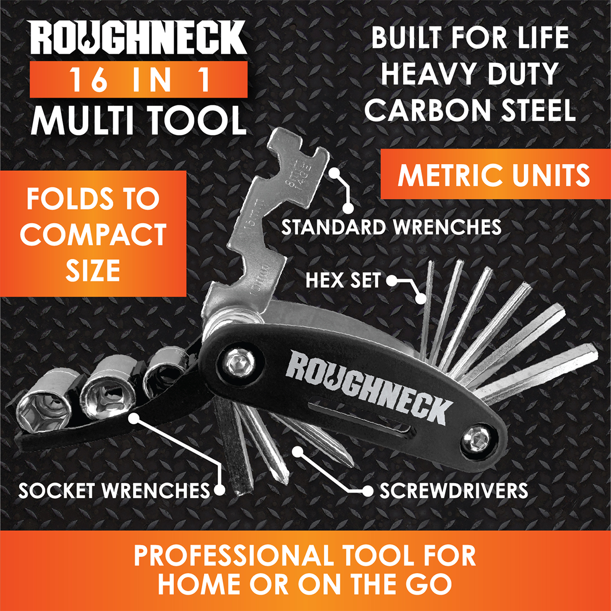 Roughneck 16 in 1 Folding Multi-Tool