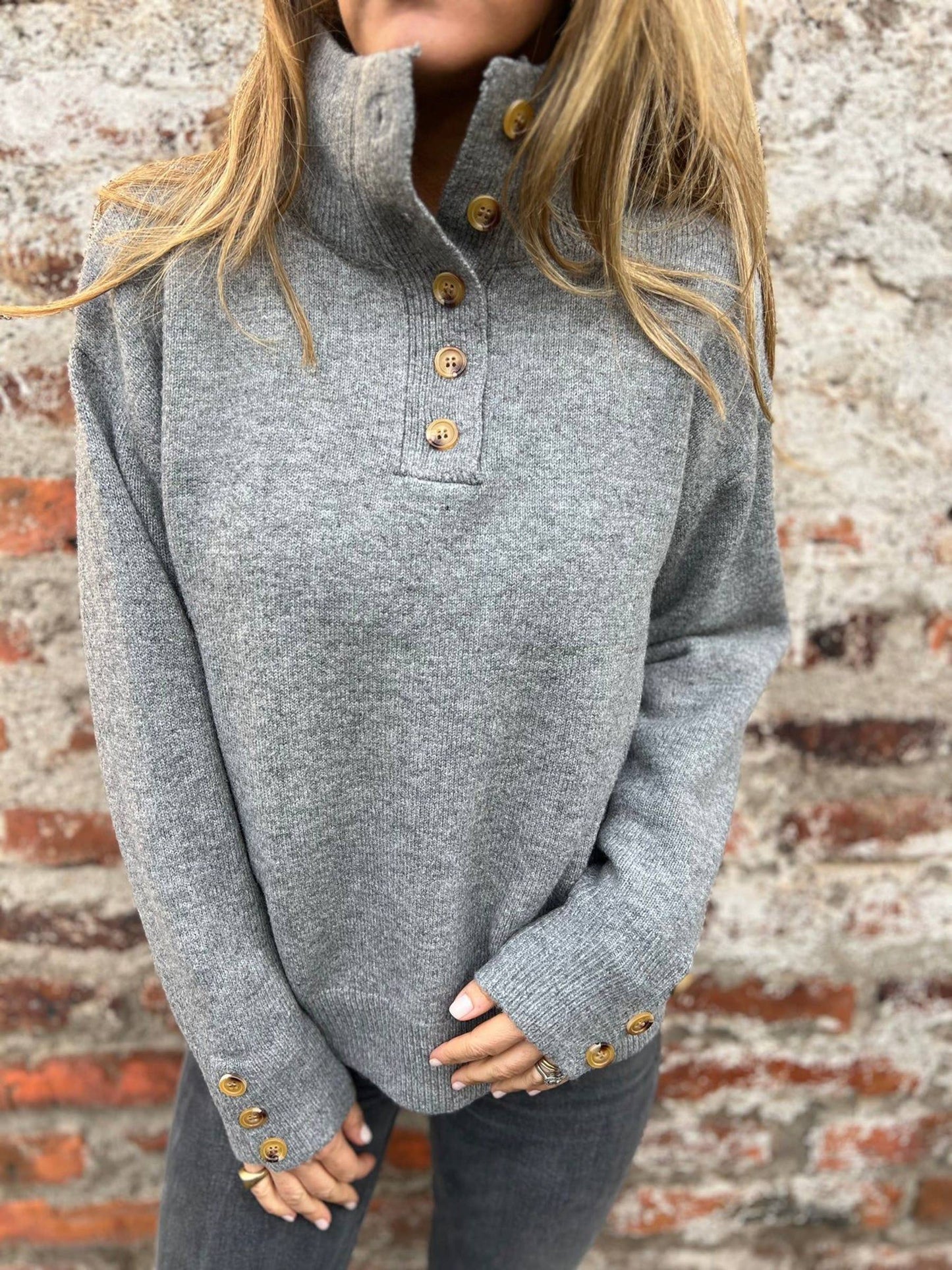 Stand Up Collar Sweater