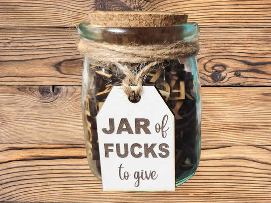 Jar of fucks, gag gift, Christmas gag gift, White elephant