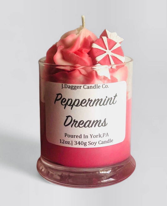 Peppermint Mocha Soy Candle, 12oz.