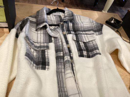 Sherpa Plaid Shacket