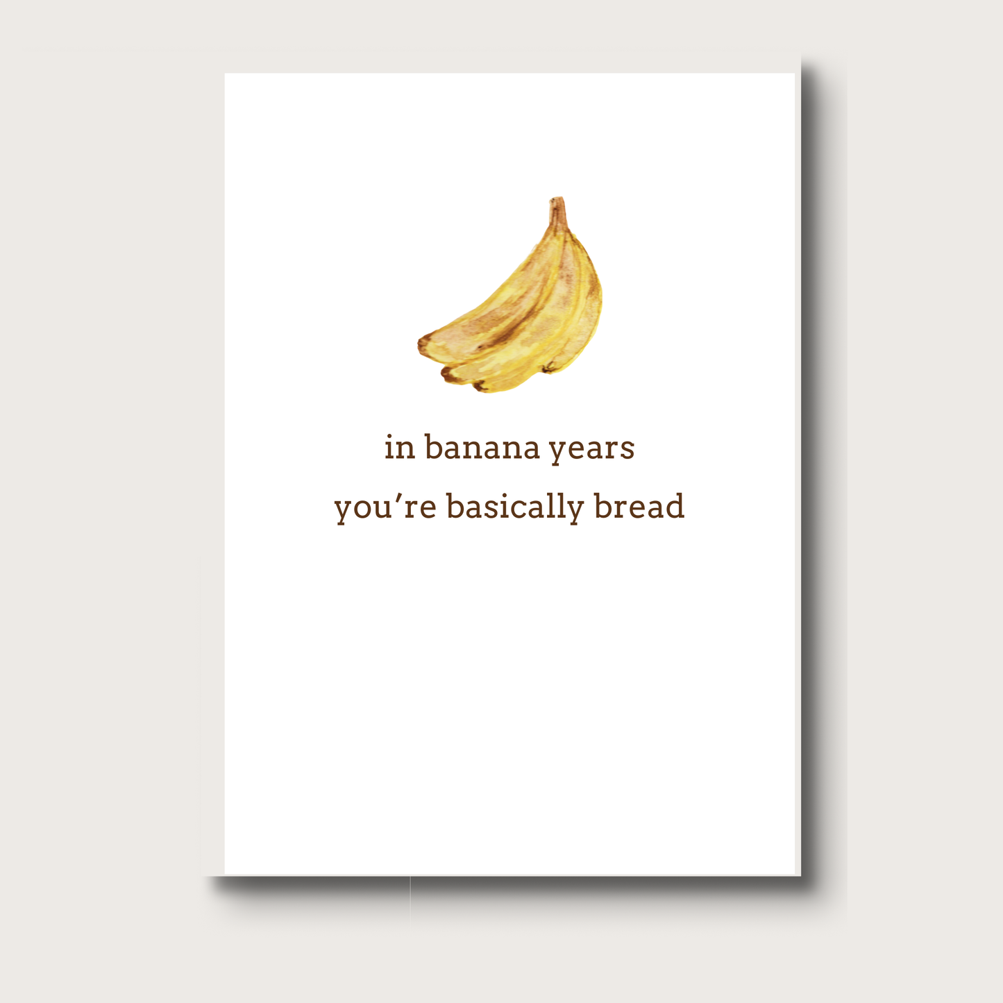 AligN Card: Banana Bread Birthday Greeting Card