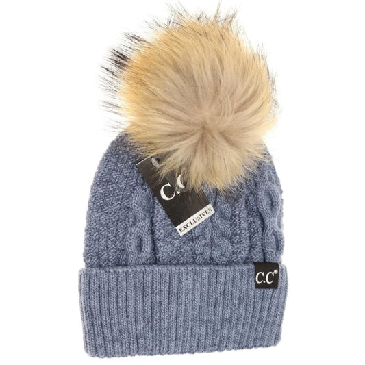 CC Beanie Exclusive!  Black Label Special Edition Ribbed Cuff Pom