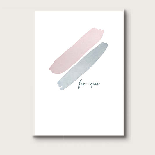 AligN: For You Abstract Minimalist Greeting Card