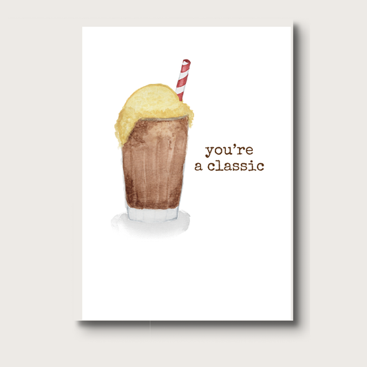 AligN Root Beer Float Greeting Card - Father's Day/Birthday