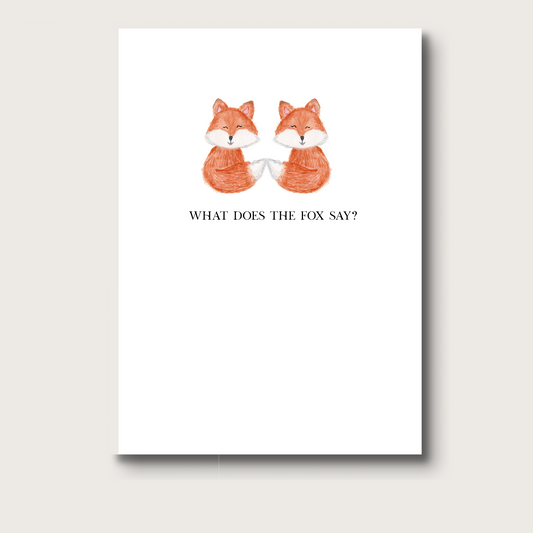 Card-What Does the Fox Say