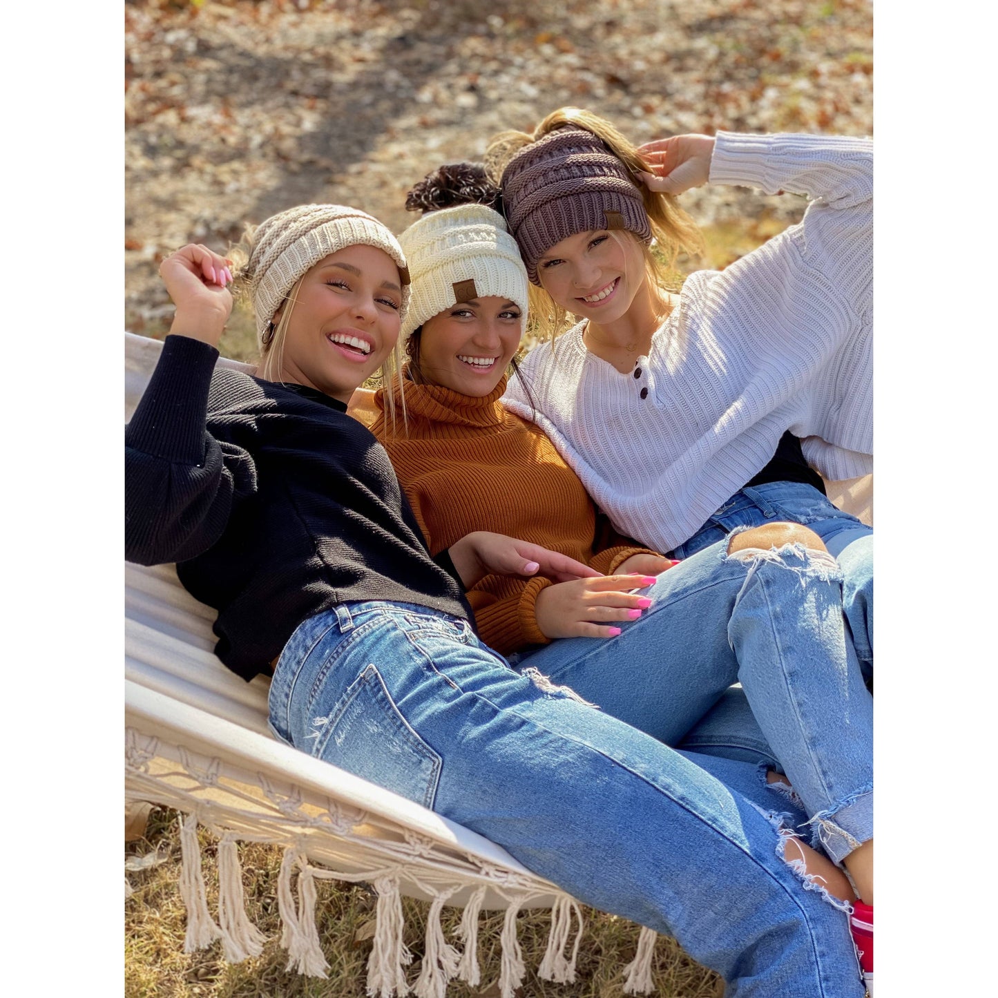 Fuzzy Lined CC Beanie Tail