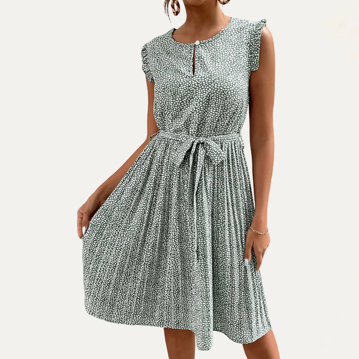 Gracefully Sage Midi Dress