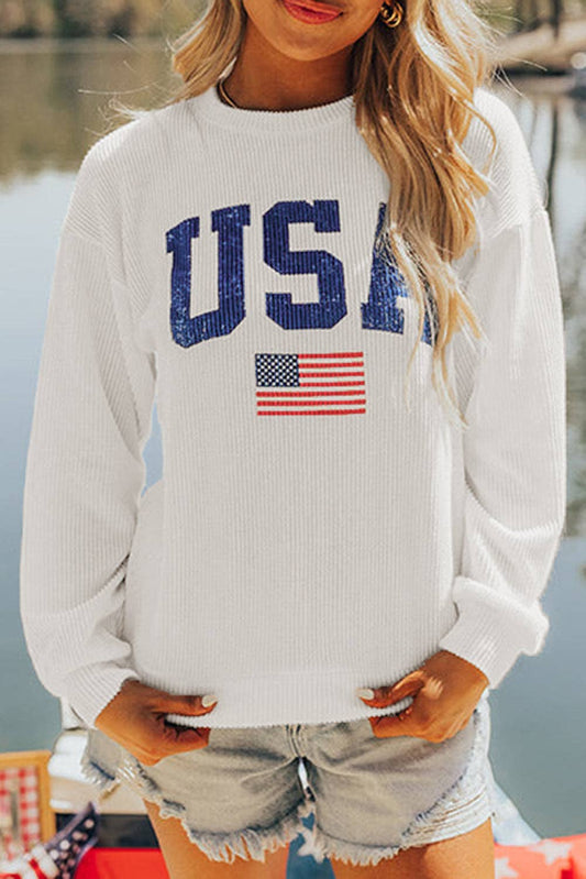 USA Flag Sweatshirt