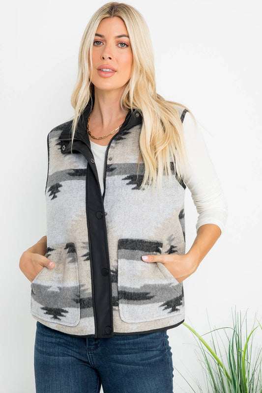 Wool Aztec Vest