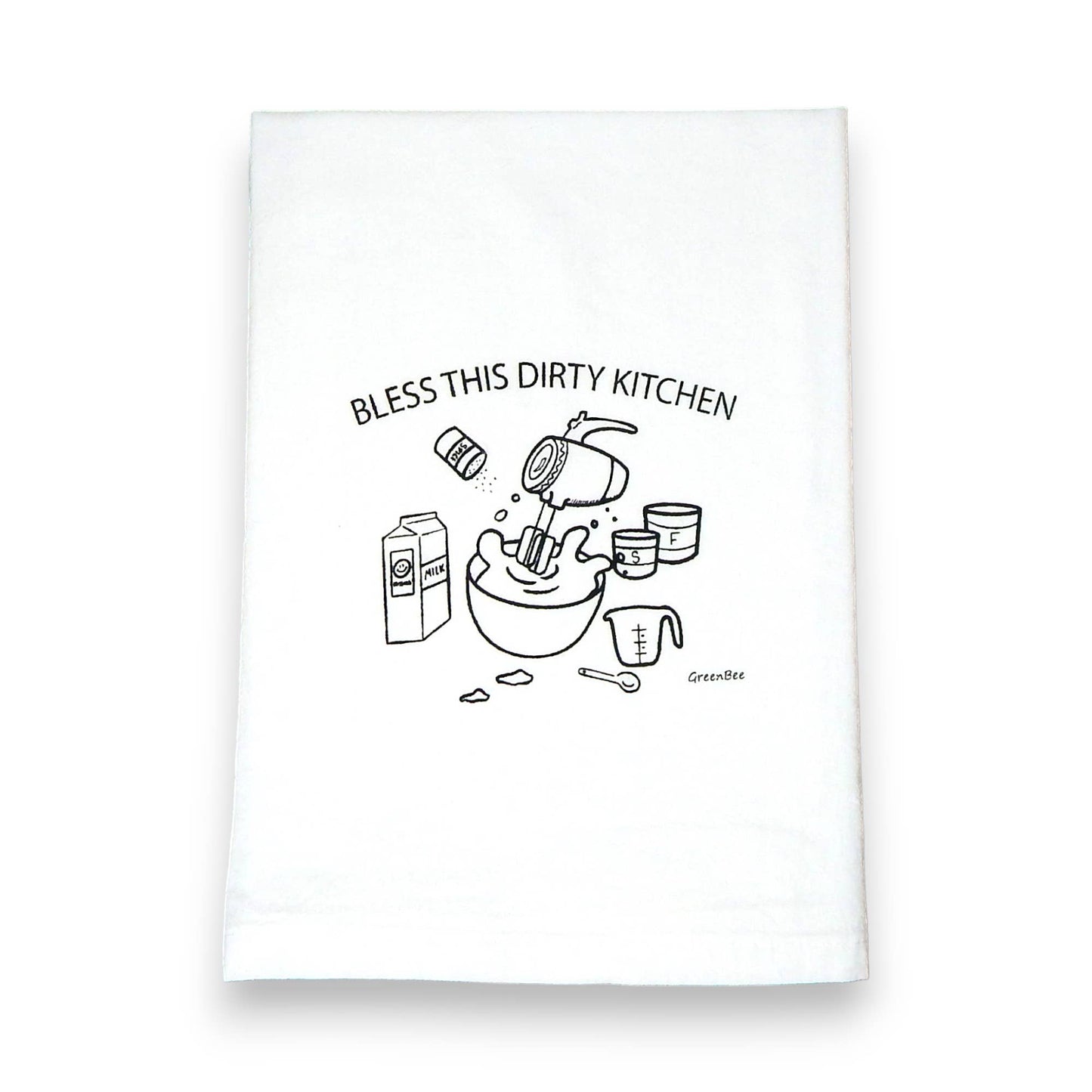 Tea Towel: Bless This Dirty Kitchen Tea
