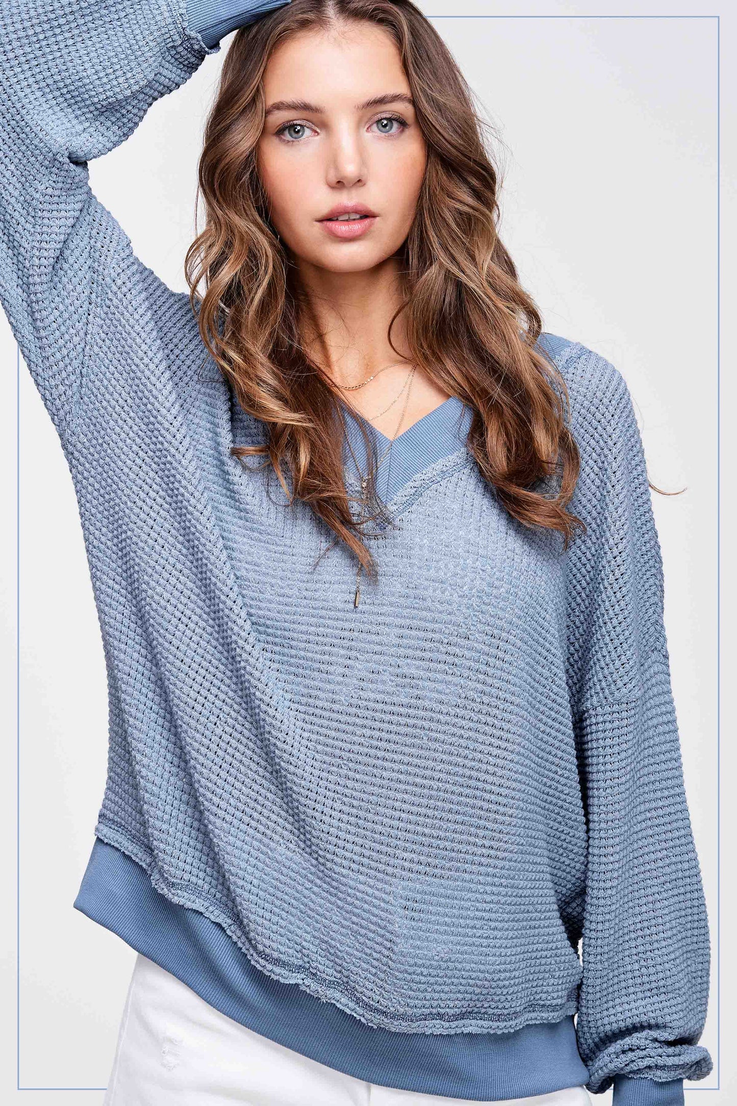 Waffle Long Sleeve Top