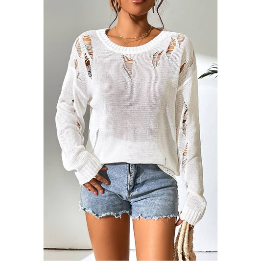Knit Drop Shoulder Sweater