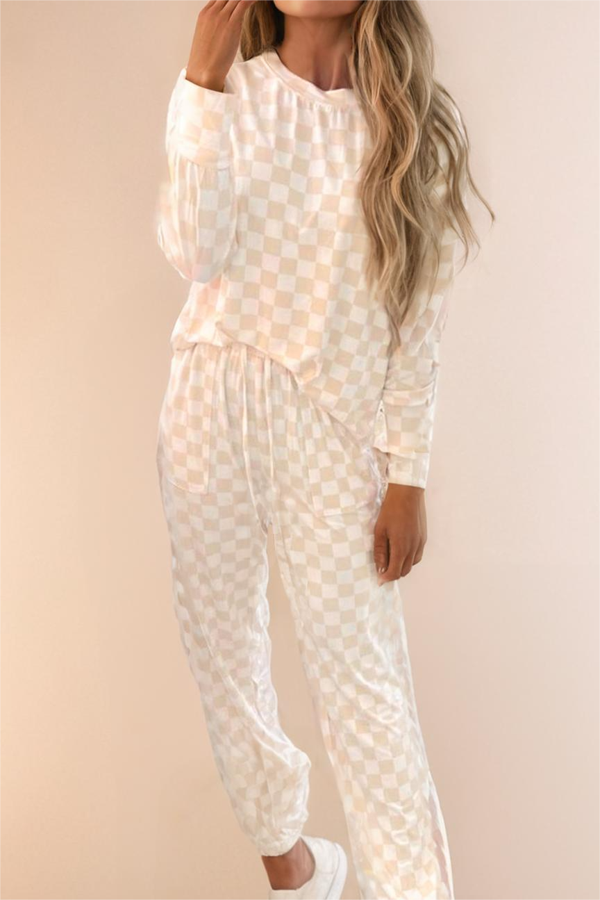 Checkered Lounge Set