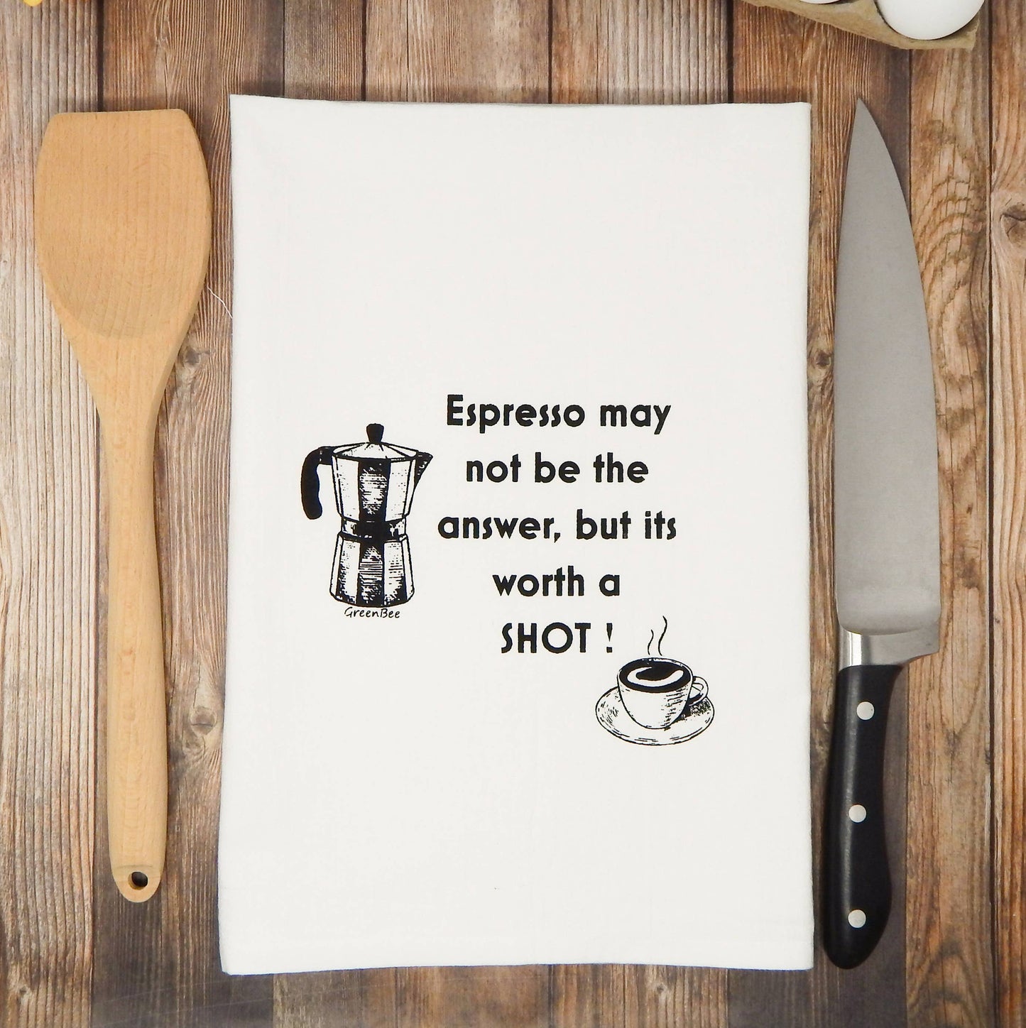 Tea Towel: Espresso Shot Coffee