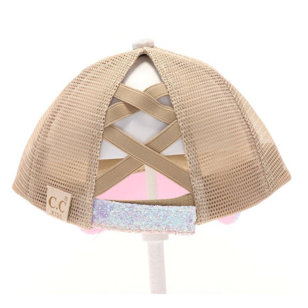 KIDS Glitter Ombre CC Beanie Cap