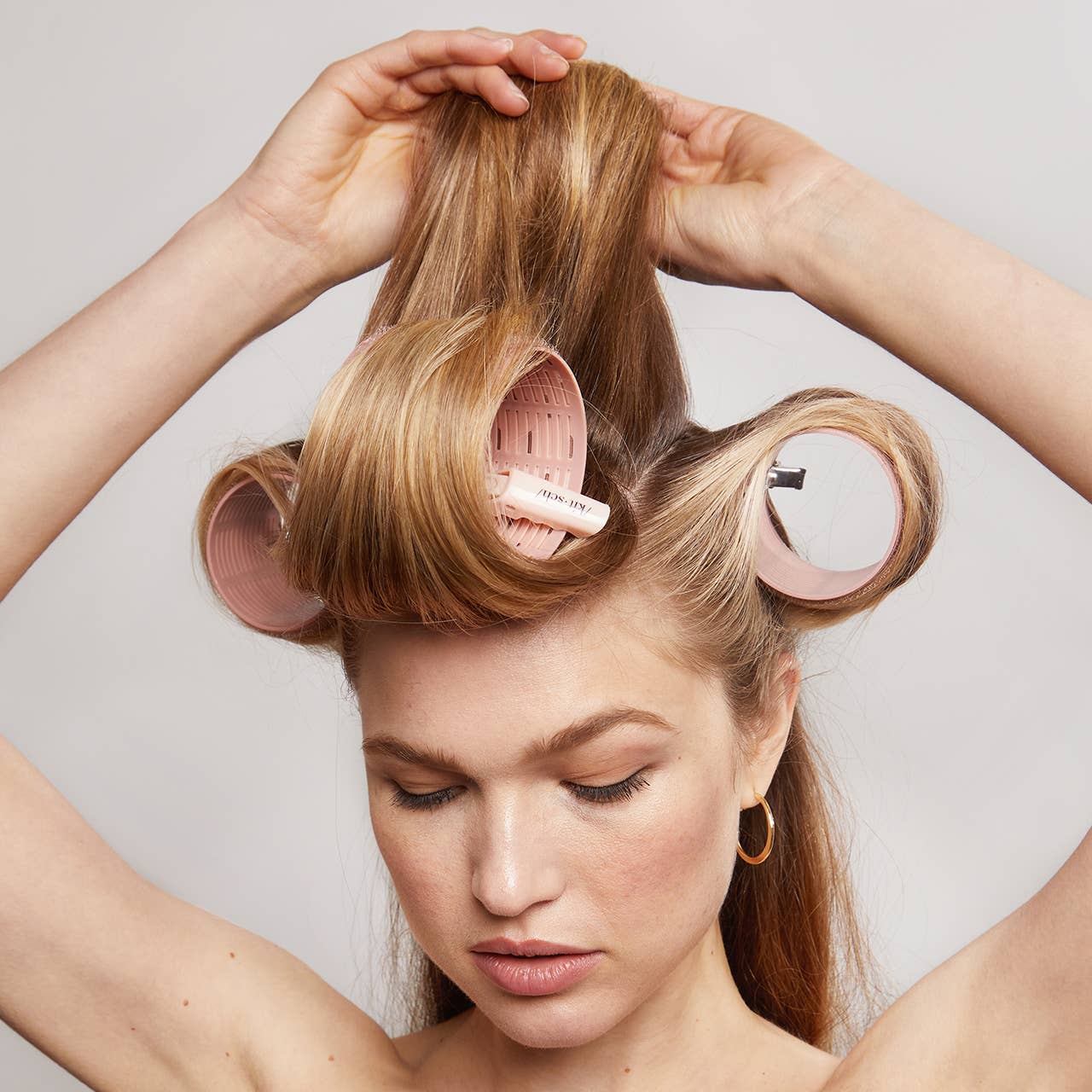 Plastic XL Thermal Rollers 4pc Set