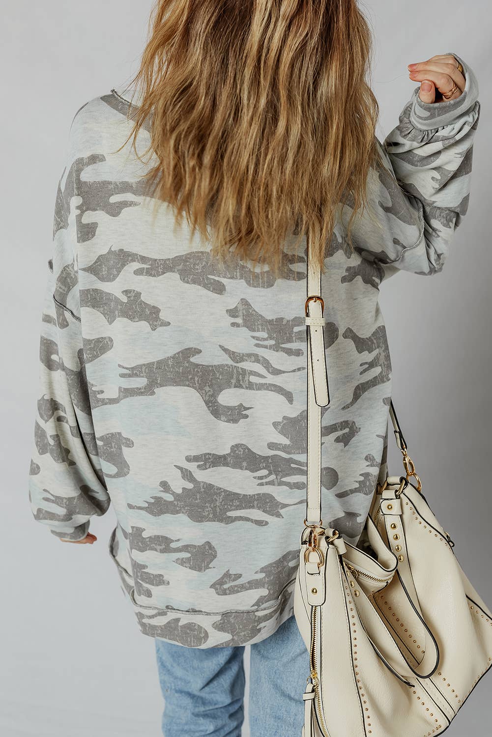 Camouflage Patchwork Sweatshirt