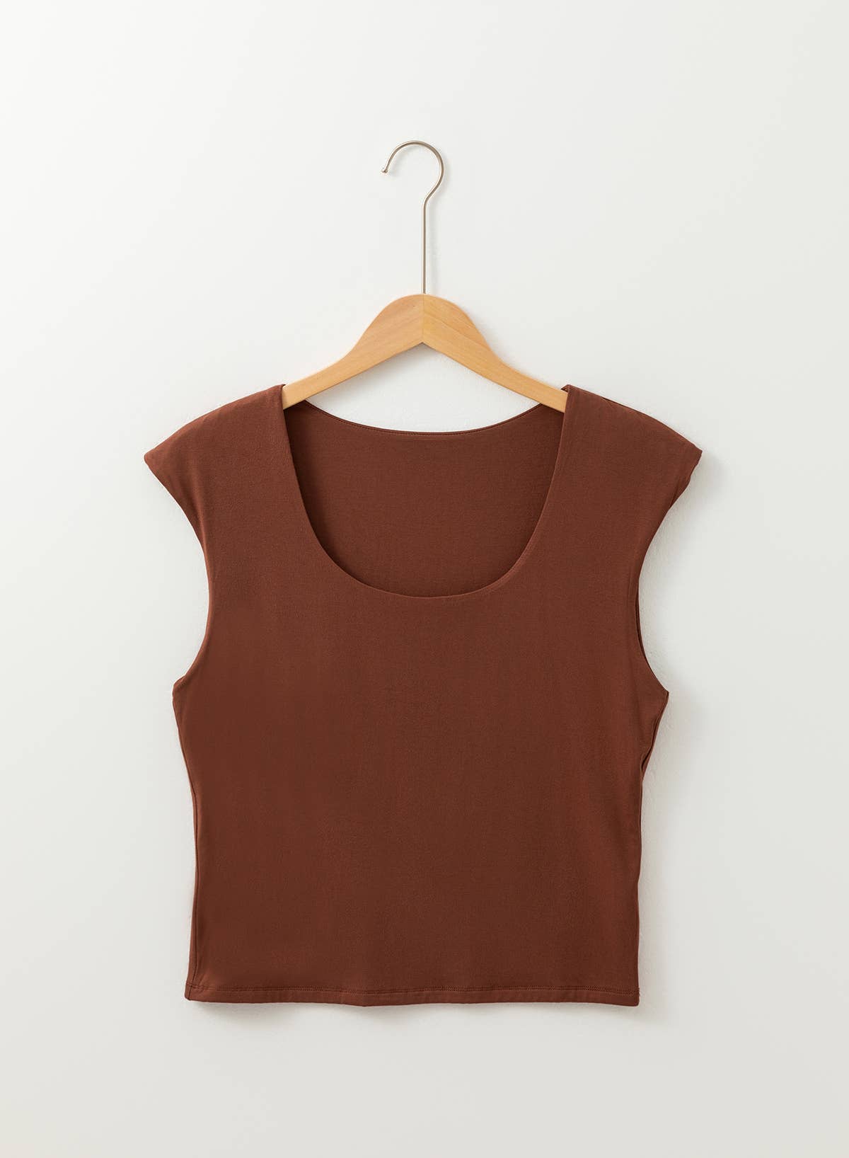 Solid Color U Neck Slim Fit Tank Top