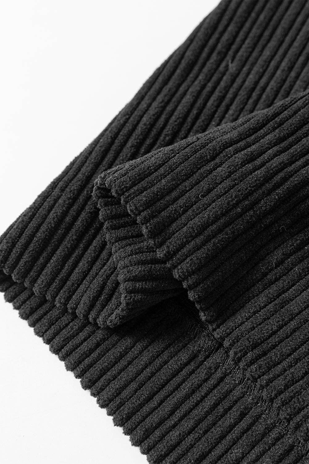 Corduroy Overall with Pockets Black
