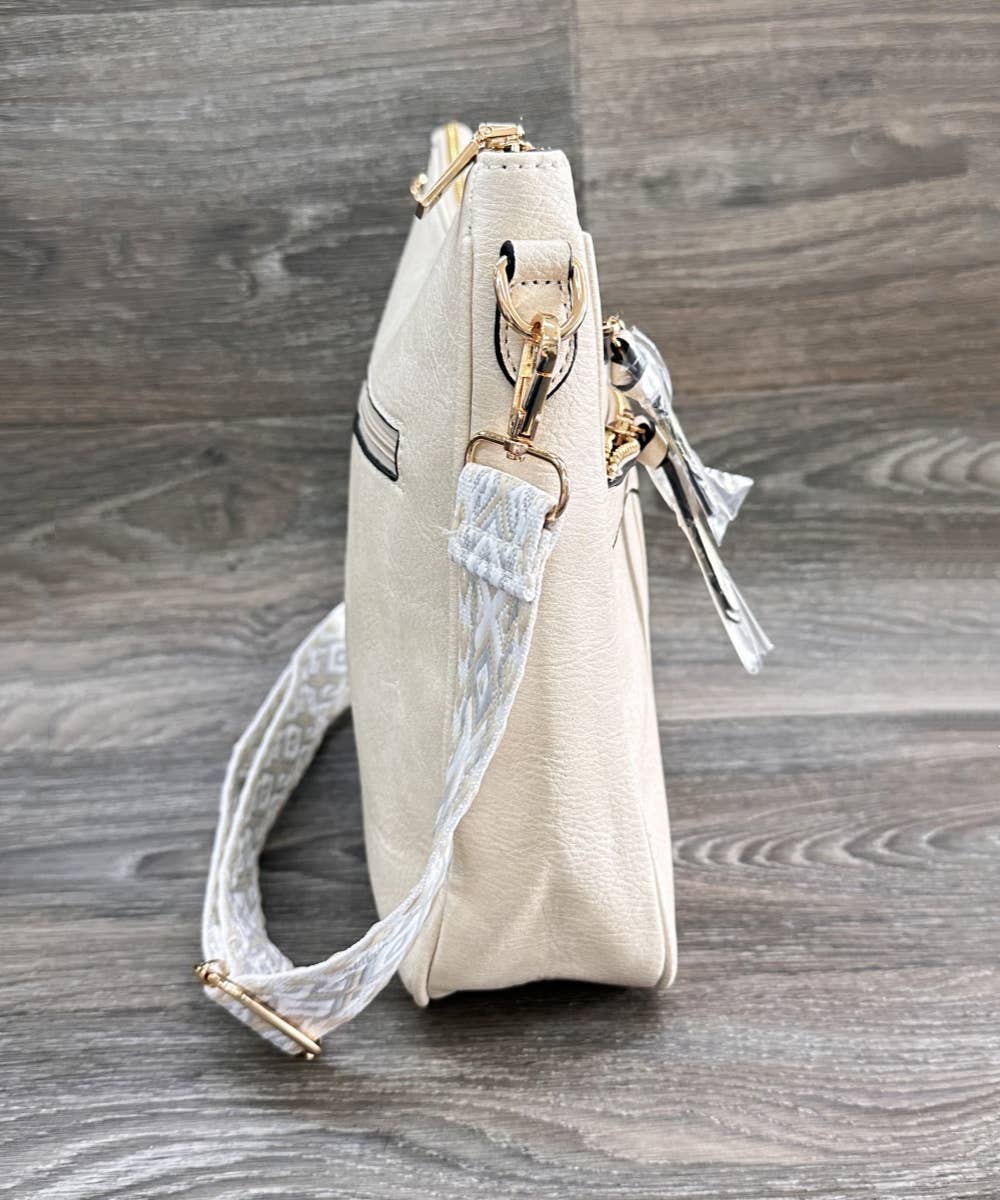 SOLID CROSSBODY HANDBAG PURSE