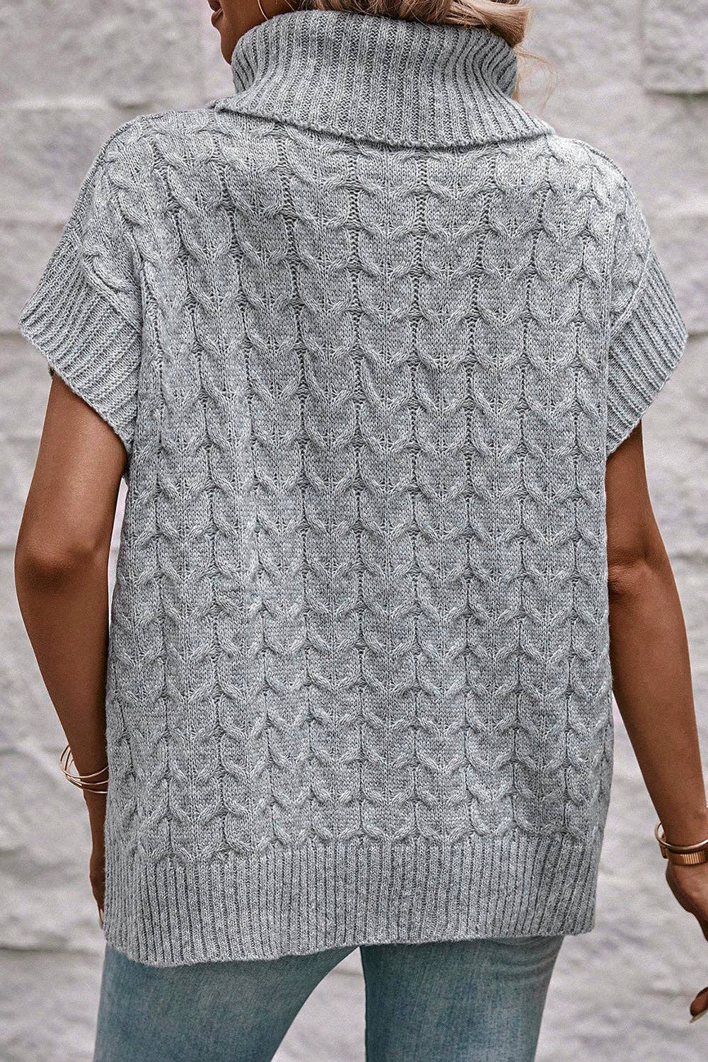 Turtleneck Batwing Sleeve Sweater