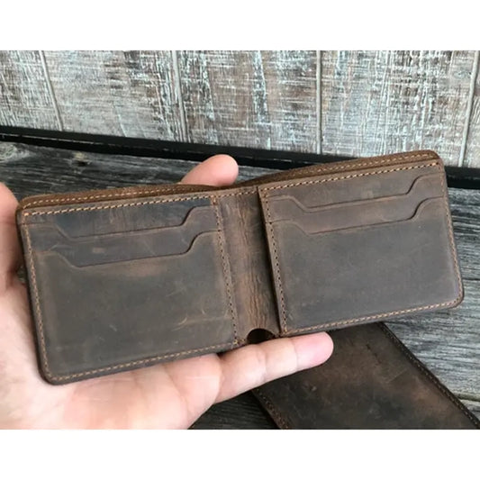 Genuine Leather Bifold Wallet