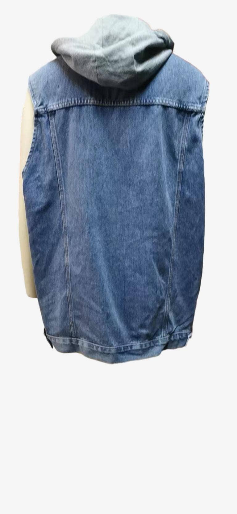 Hooded Denim Vest